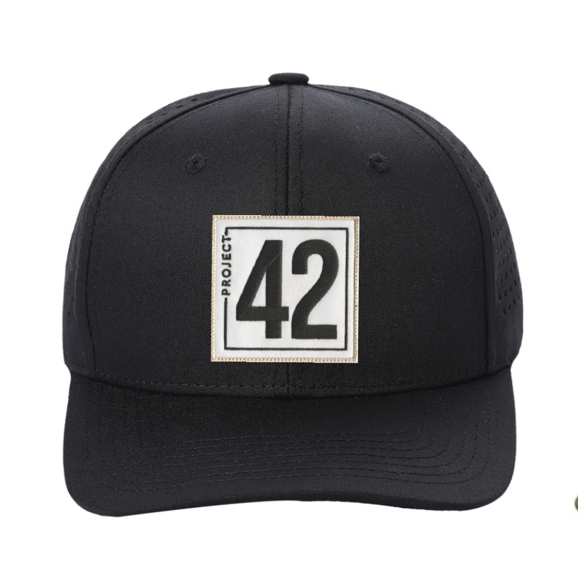 Project 42 - Perforated Snap Back Trucker Hat w/ Patch