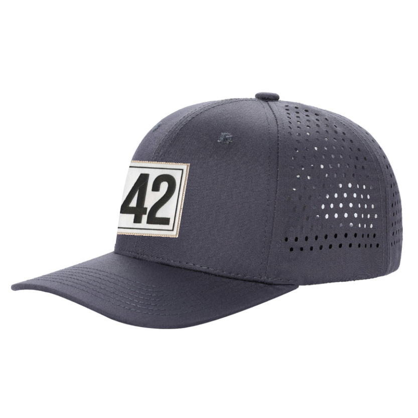 Project 42 - Perforated Snap Back Trucker Hat w/ Patch