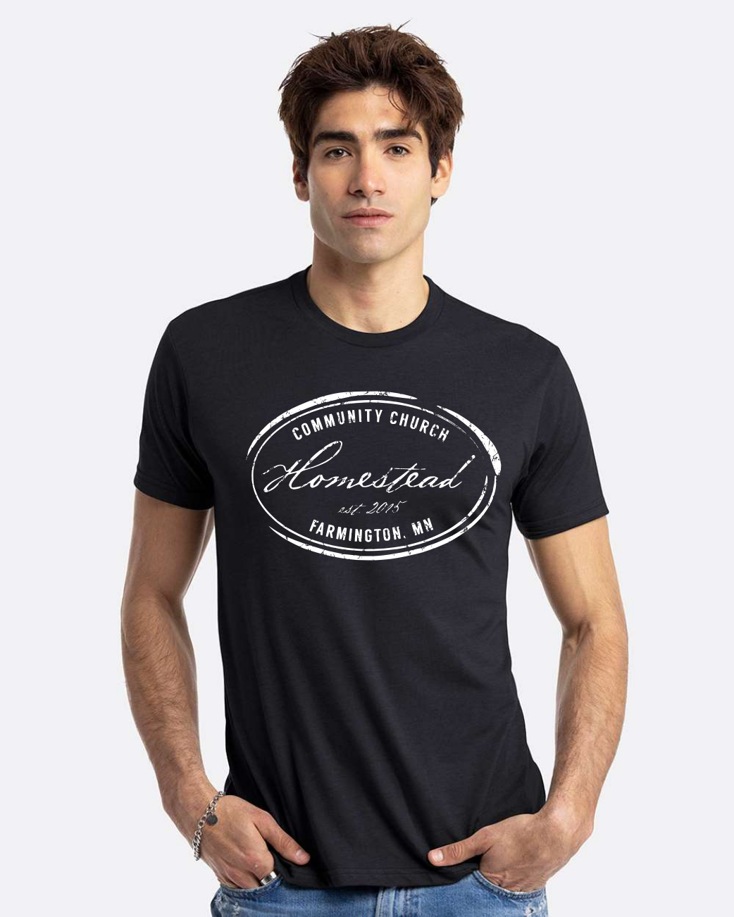 Homestead Church - Distressed Tee - unisex